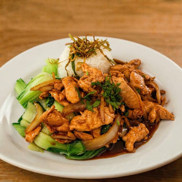 Caramelized Ginger Chicken.