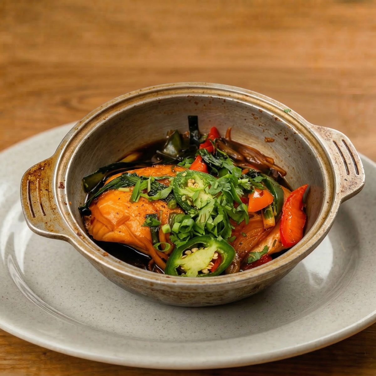 Caramelized Salmon Hotpot