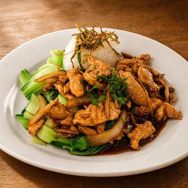 Caramelized Ginger Chicken.