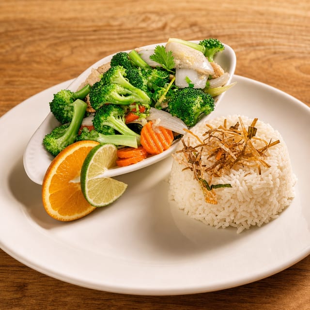 Steamed Fish.