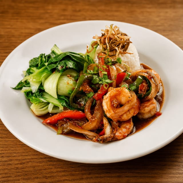 Caramelized Lemongrass Shrimp.